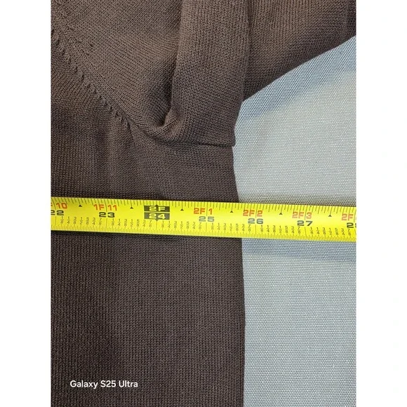 CJ Banks 3X Cardigan Brown 3D Floral Light 100% Cotton Office Staple 3/4 Sleeve - Picture 5 of 8